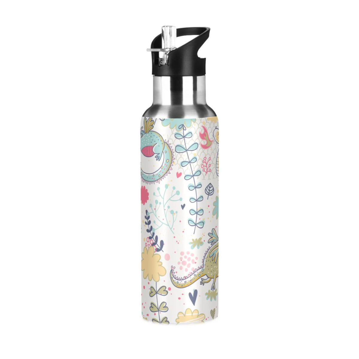 Stainless Steel Insulated Water Bottle with Straw Lid J937