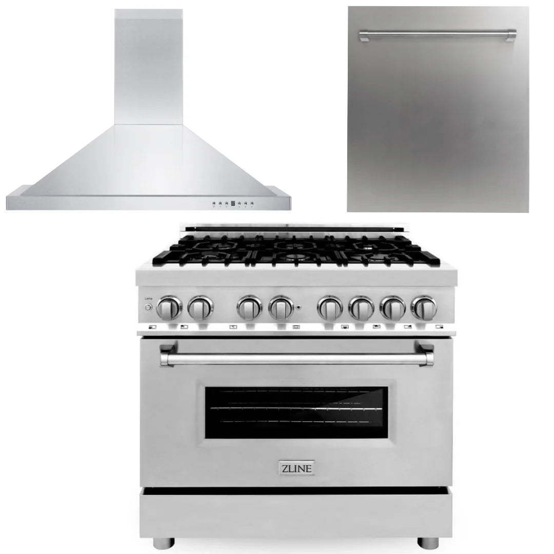 36 Range, 36 Range Hood, Dishwasher E270