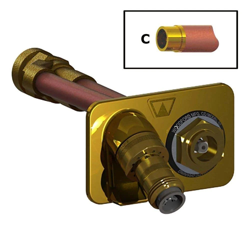 Polished Brass Wall Hydrant S93423