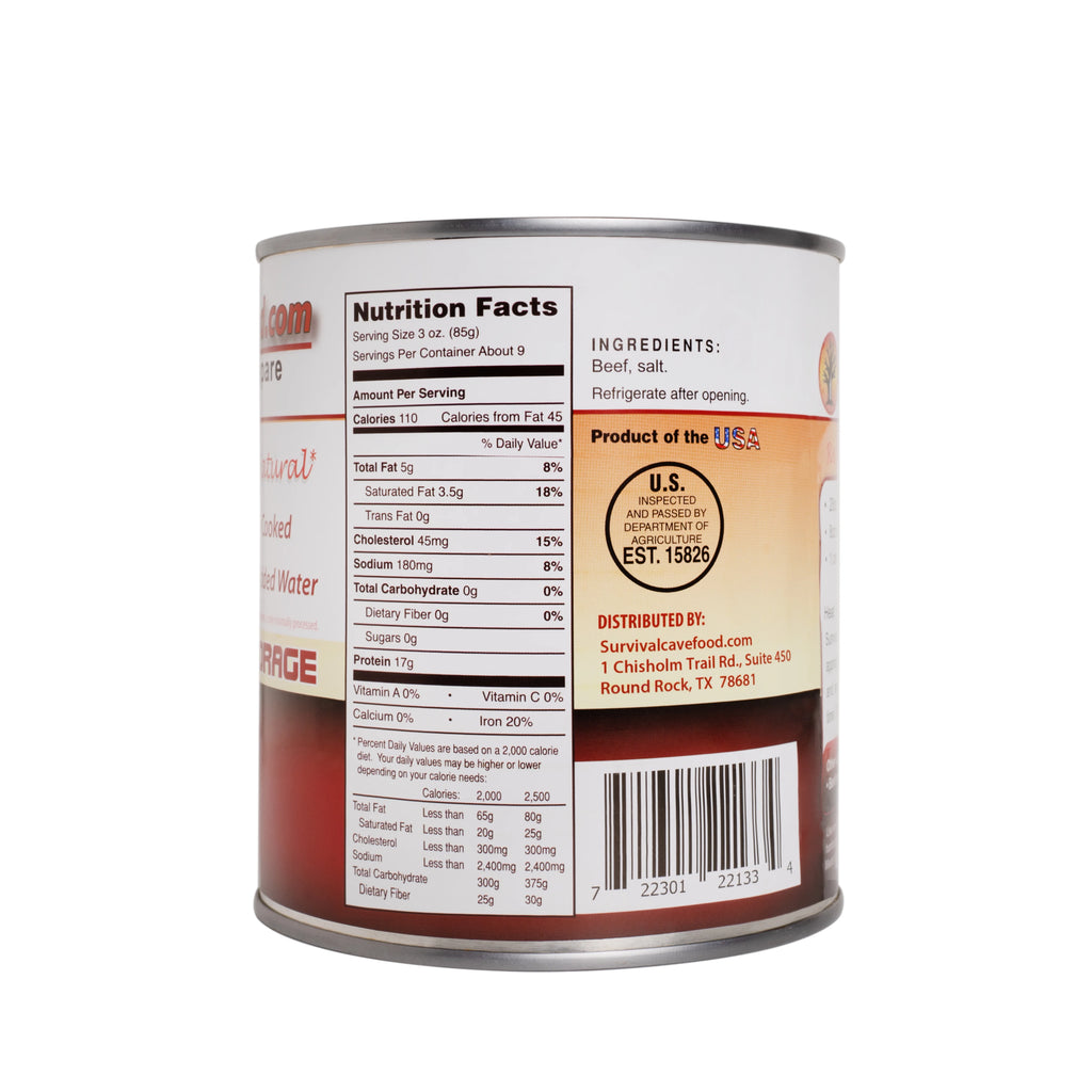 Canned Beef 28 oz 12 cans F42196