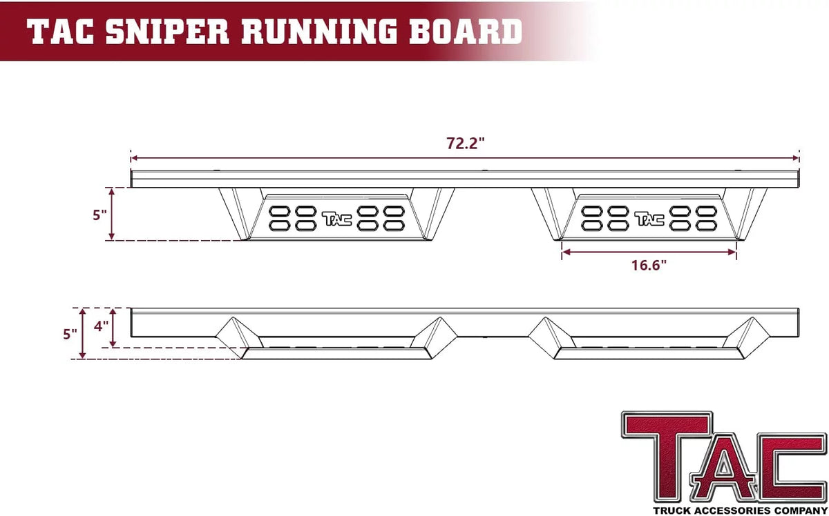 Running Boards Side Steps Nerf Bars 2pcs S389