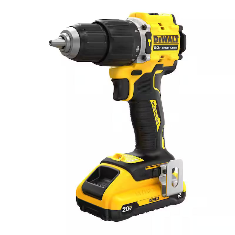 20-Volt Lithium-Ion Cordless 1/2 in. Compact Hammer Drill with Battery, Charger and Bag V9672