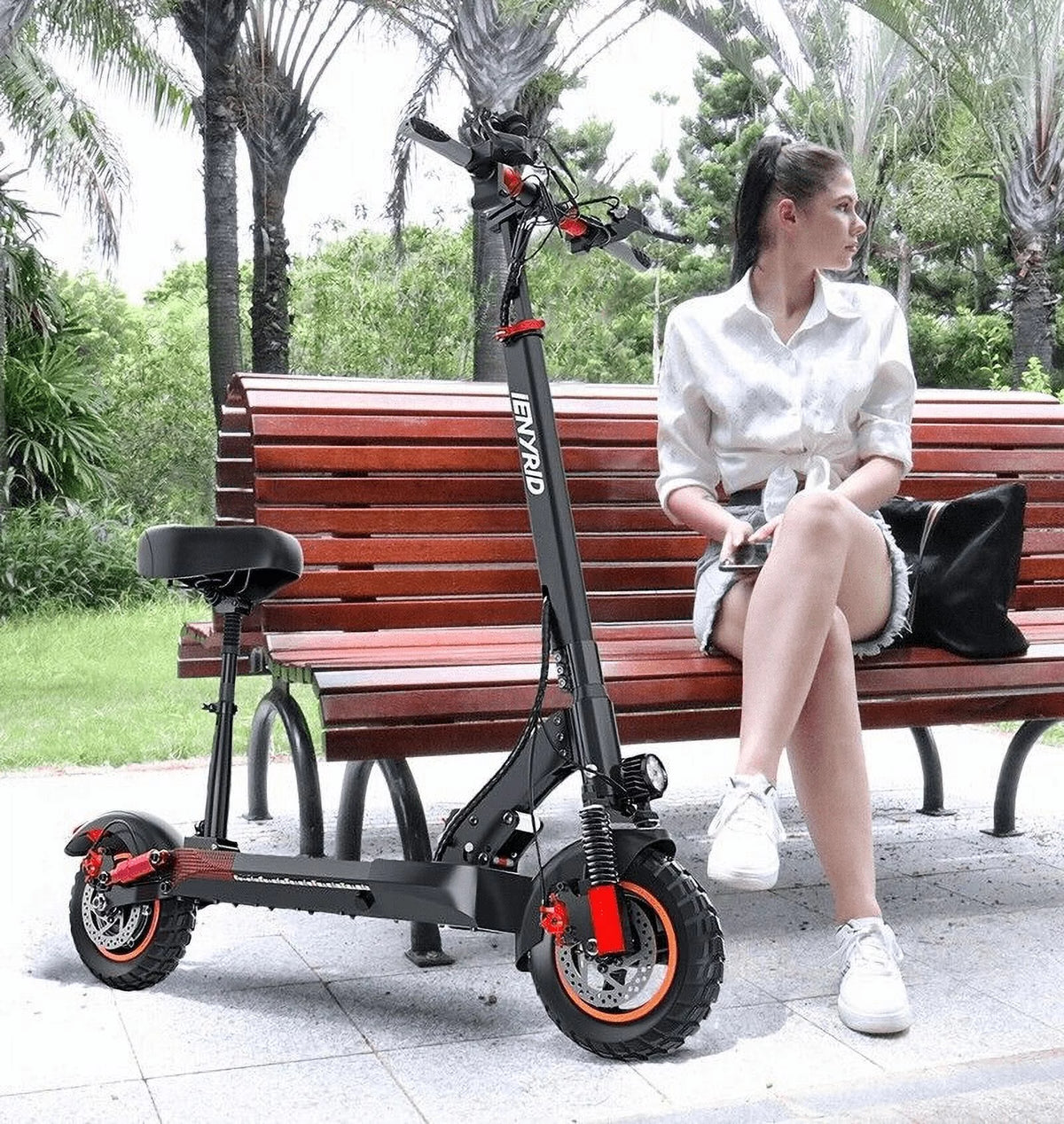 Foldable Electric Scooter with Seat L476135