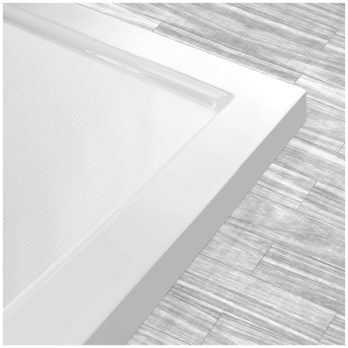 48x22 Shower Base Pan Left Double Threshold Right Drain R774