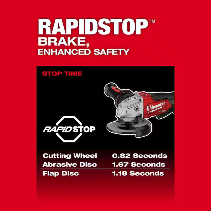 18V Lithium-Ion Brushless Cordless 4-1/2 in./5 in. Grinder and Starter Kit with 5.0 Ah Battery and Charger L147