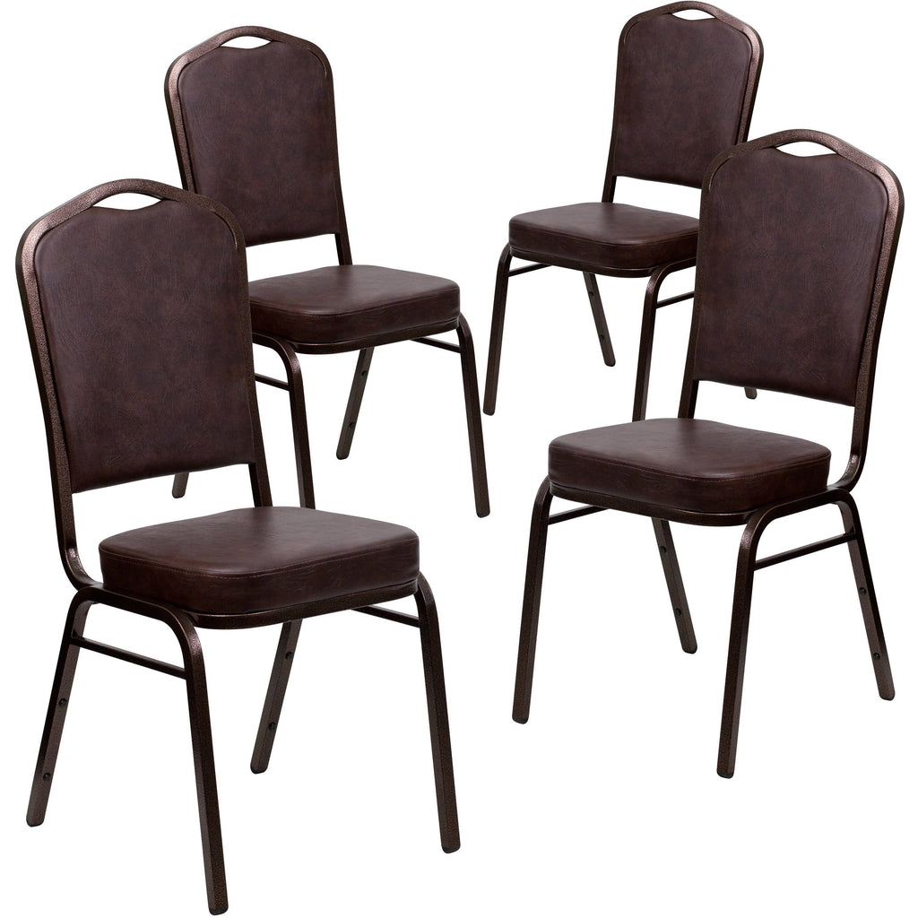 4 Pk Stacking Banquet Chair with 2.5 Thick Seat N855