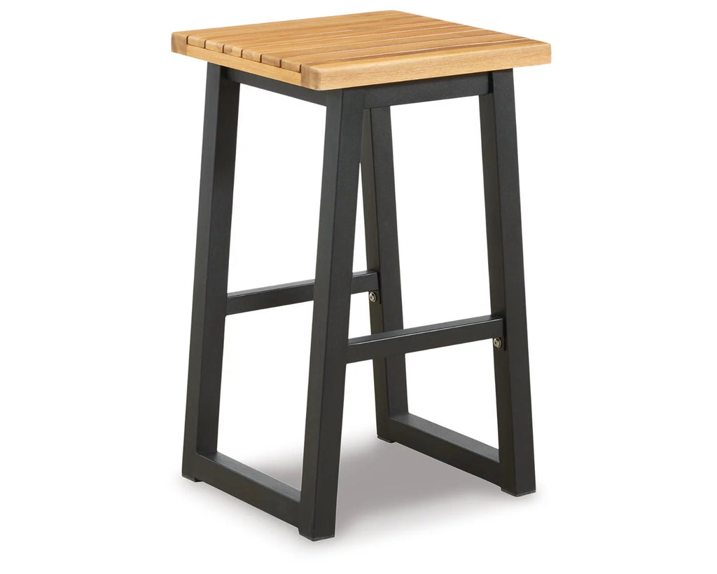 Outdoor Dining Table Set (Set of 3) Brown/Black Q797