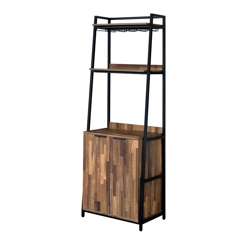 Rustic Wood 4-Shelf Bookcase L92988