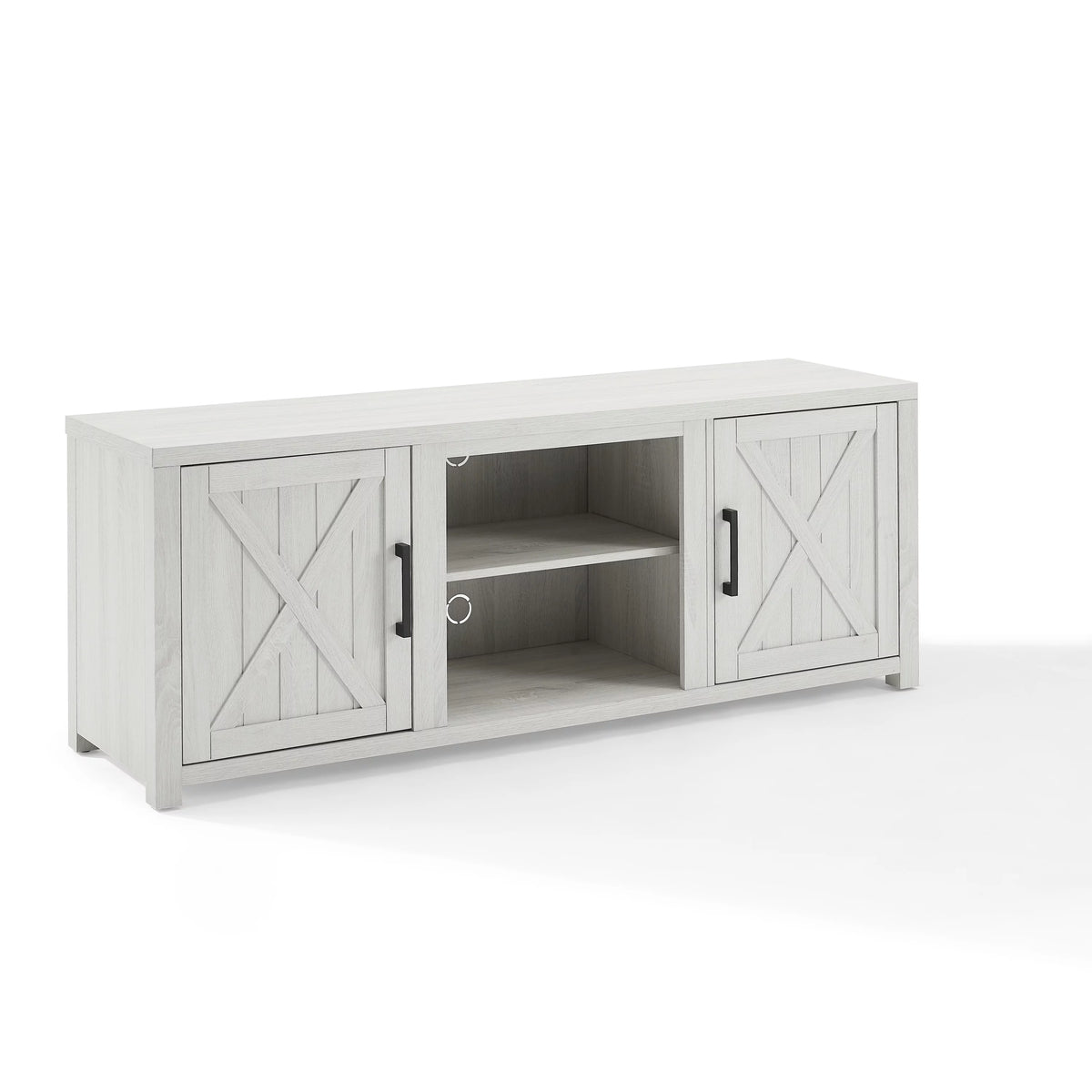 White Modern Wood TV Stand C8946