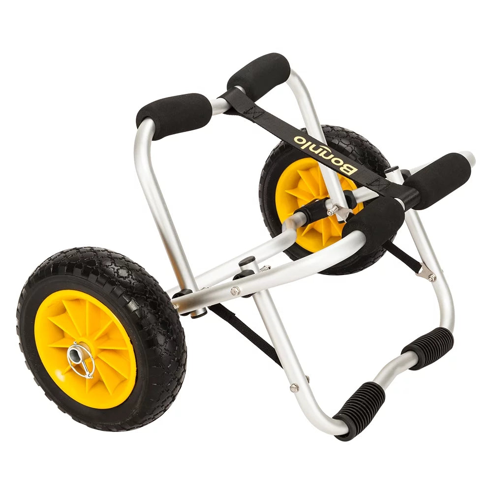 Foldable Kayak Cart with Airless Tires and 2 Ratchet Straps L1575