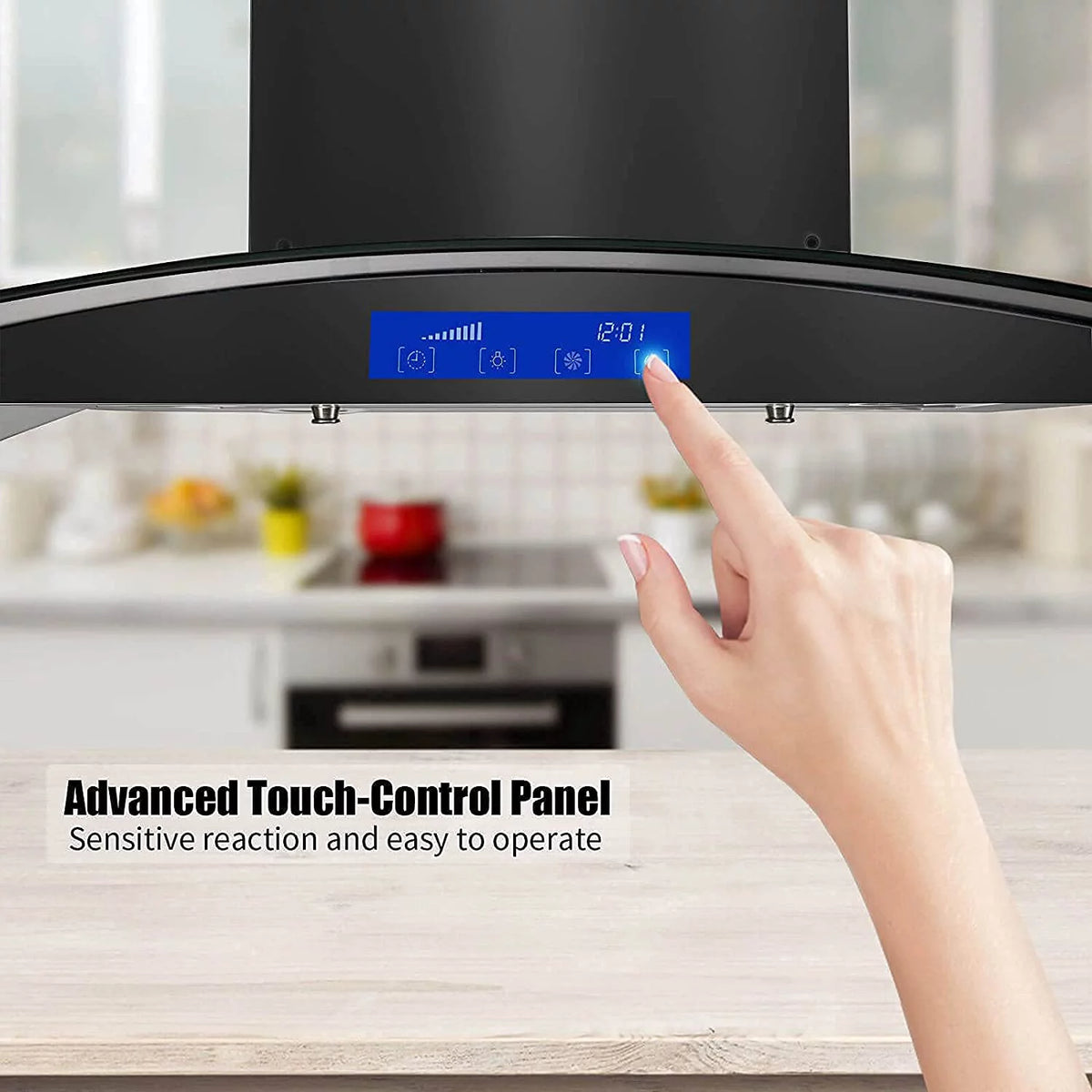36 inch Island Mount Range Hood 900 CFM 3-Speed C836