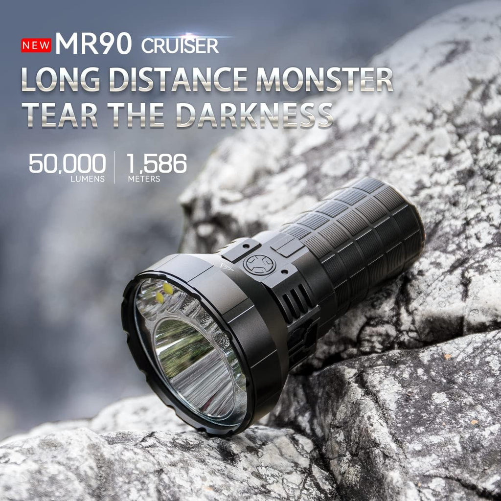 Rechargeable Flashlight 50000 Lumens with Cree XHP 70.2 LEDs A4891
