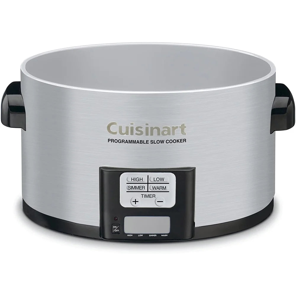 3.5 Quart Programmable Slow Cooker Brushed Stainless Steel I6683