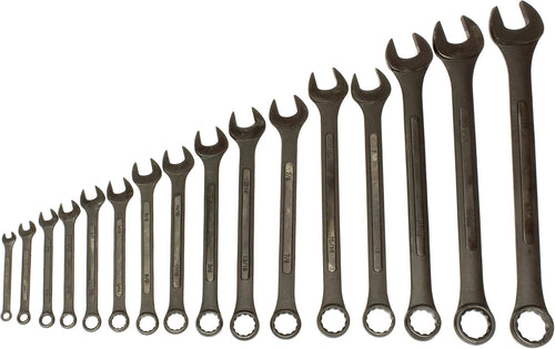 16 Pc SAE Combination Wrench Set with Roll Up Pouch Y535