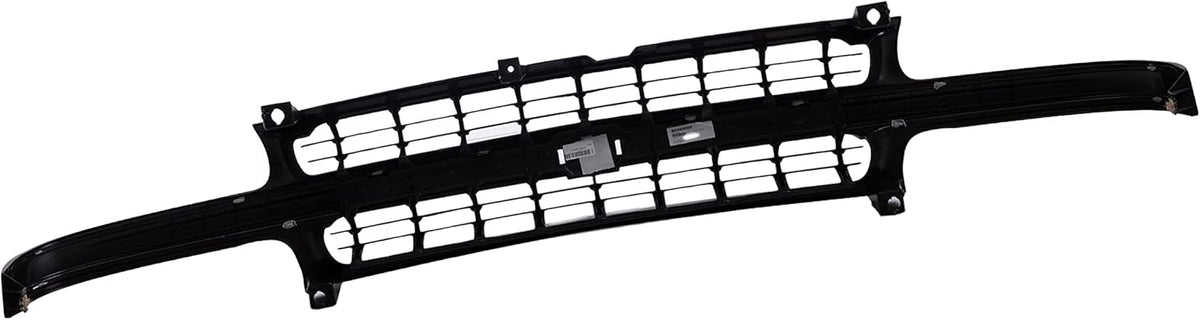 Front Grille Grill With Argent Silver Center Cross Bar Black Insert Shell O836249