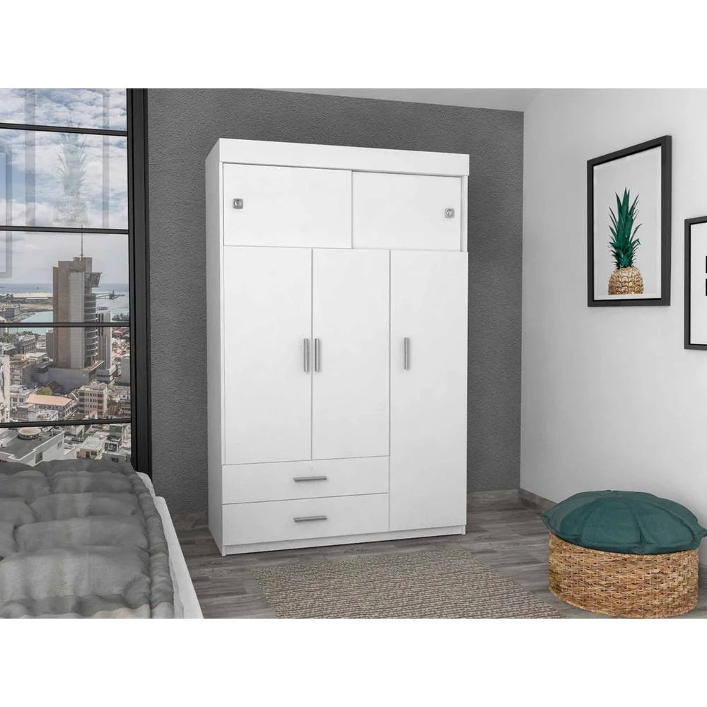 Modern White Wood Bedroom Armoire K447253