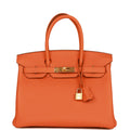 Orange Clemence Leather Handbag N762156