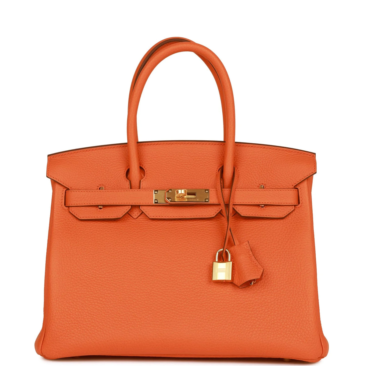 Orange Clemence Leather Handbag N762156