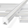 Link-able 4ft 24w 6500k 3100lm Clear Cover Led Shop Light Pack of 6 O73763