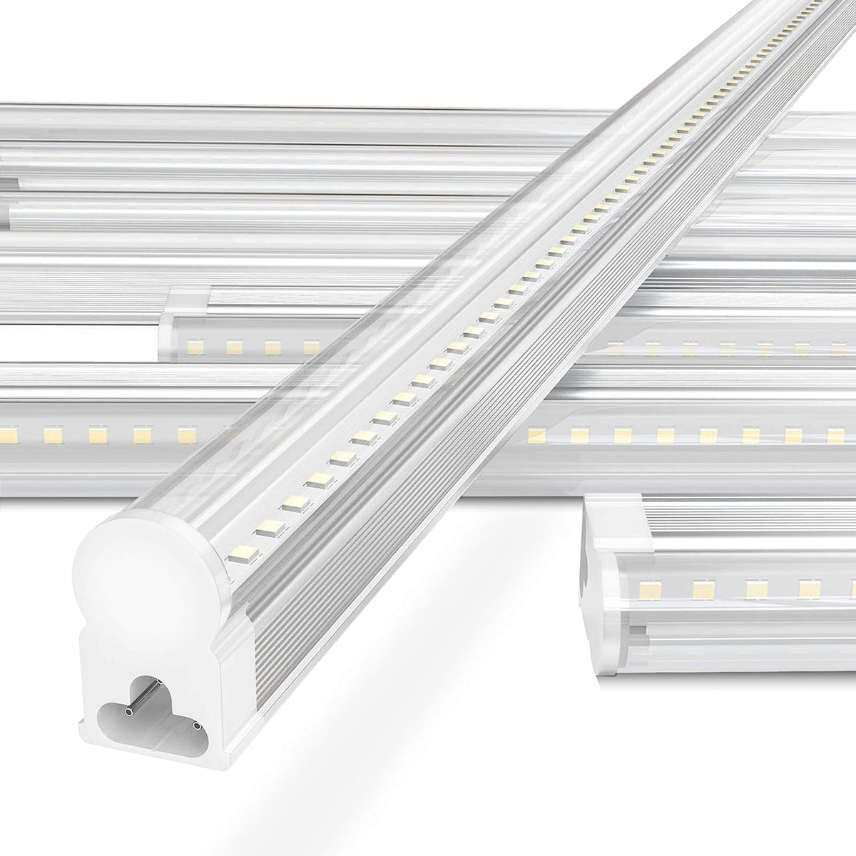 Link-able 4ft 24w 6500k 3100lm Clear Cover Led Shop Light Pack of 6 O73763