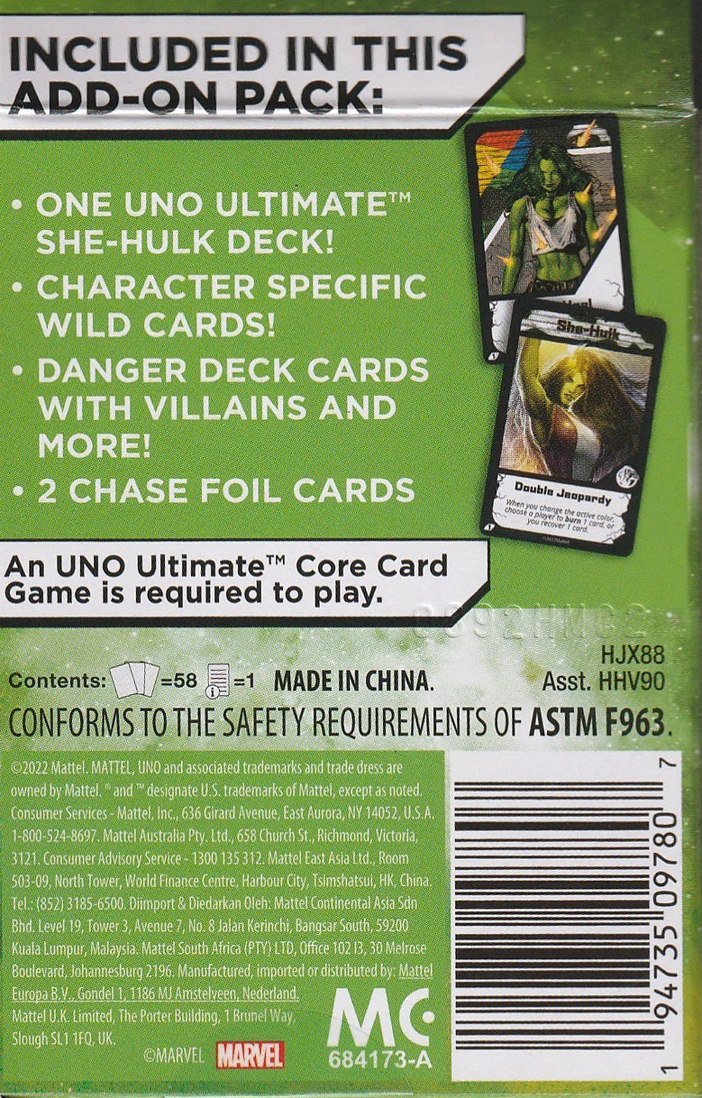 She-Hulk Add-On Pack J80972