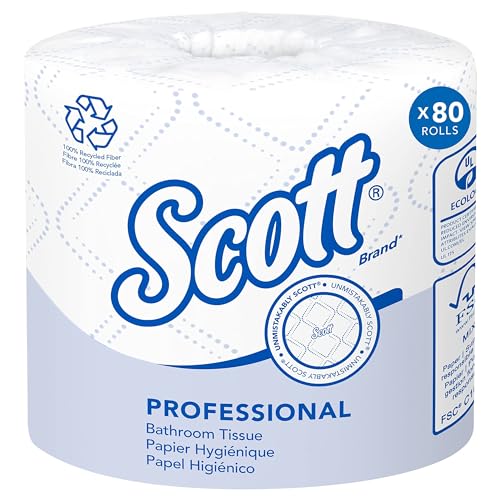 100% Recycled Fiber 2-Ply White Toilet Paper T24031