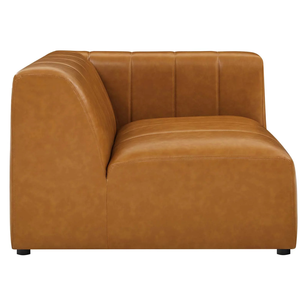 Vegan Leather 4-Piece Sectional Sofa Y32969