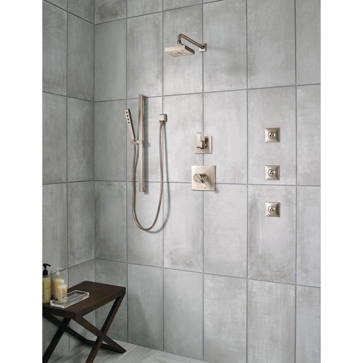 Chrome Slide Bar Hand Shower D1094