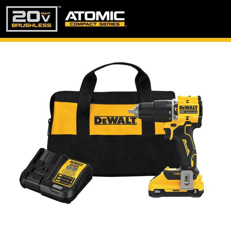 20-Volt Lithium-Ion Cordless 1/2 in. Compact Hammer Drill with Battery, Charger and Bag V9672