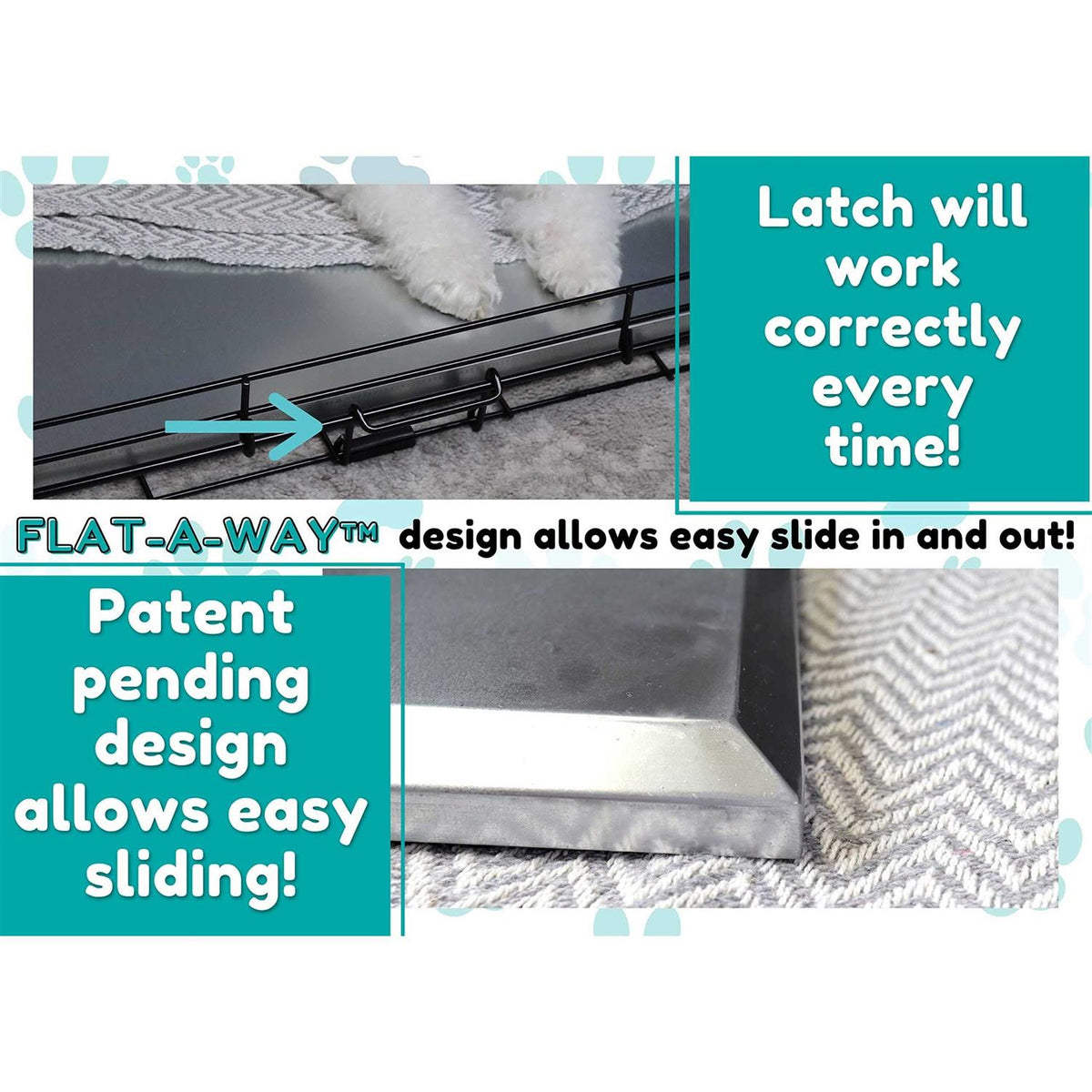 Metal Replacement Tray for Dog Crate Stainless Steel X6339