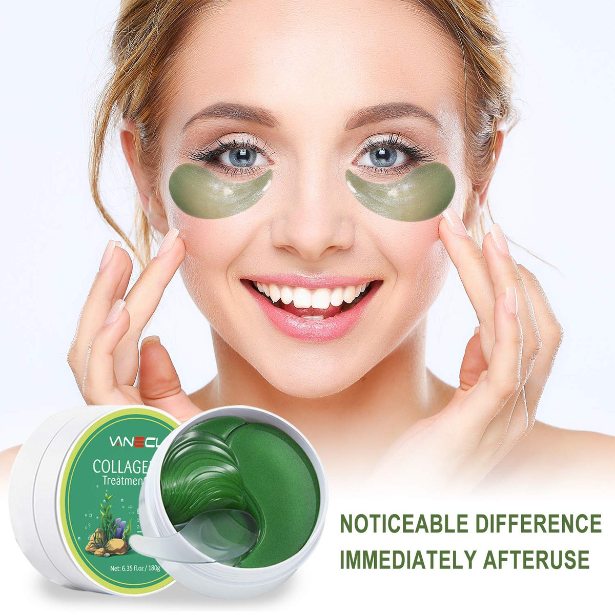Green Seaweed Under Eye Patches 30 Pairs J112
