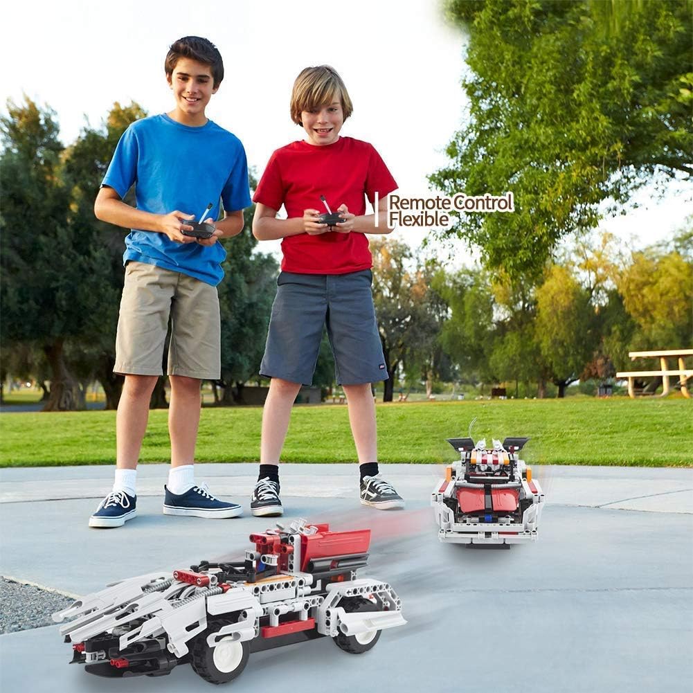 STEM Remote Control Building Kits 2-in-1 Racing Car (326pcs) Bundle with 2-in-1 RC Car Kits (443pcs) Y187