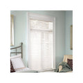 White Cordless Faux Wood Blind Y770