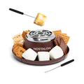 Electric Stainless Steel S'mores Maker with 4 Compartment Trays and 2 Roasting Forks I536