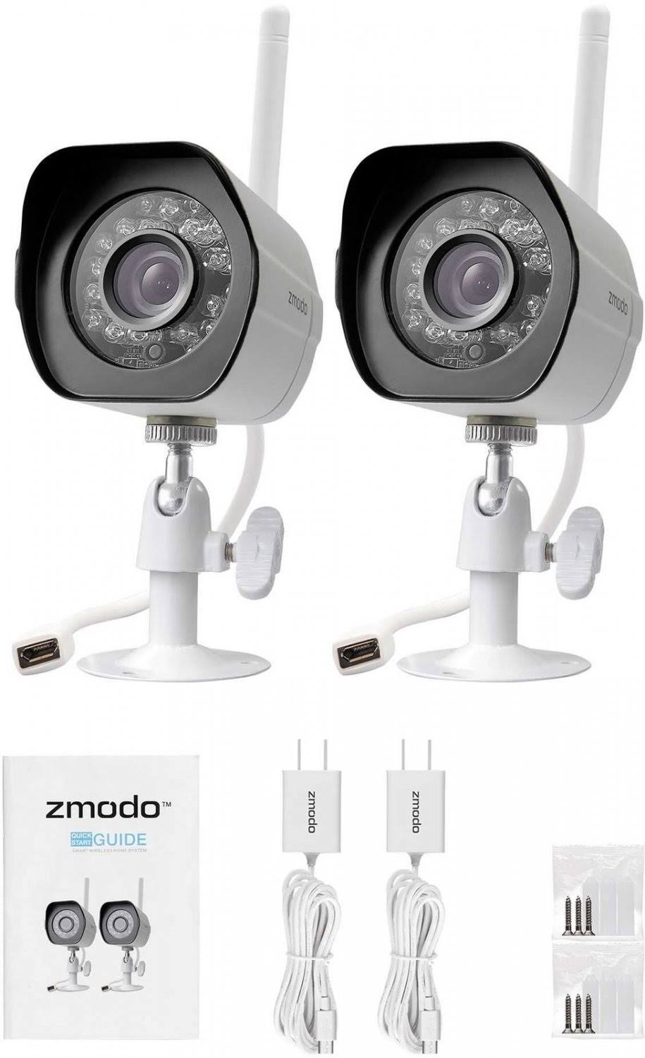 2 Pack 720p HD Outdoor Security Cameras V7201