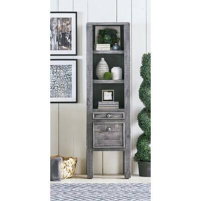 Gray Solid Wood Standard Bookcase Z335