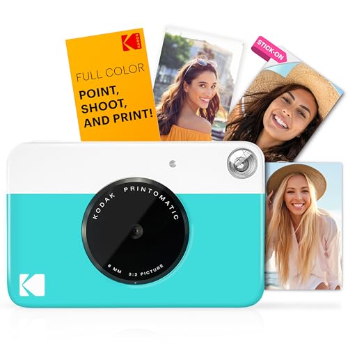 Full-Color Instant Print Camera Starter Bundle with Carrying Case and 20pk Photo Paper Y8176