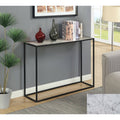 Black Faux Marble Console Table X614729