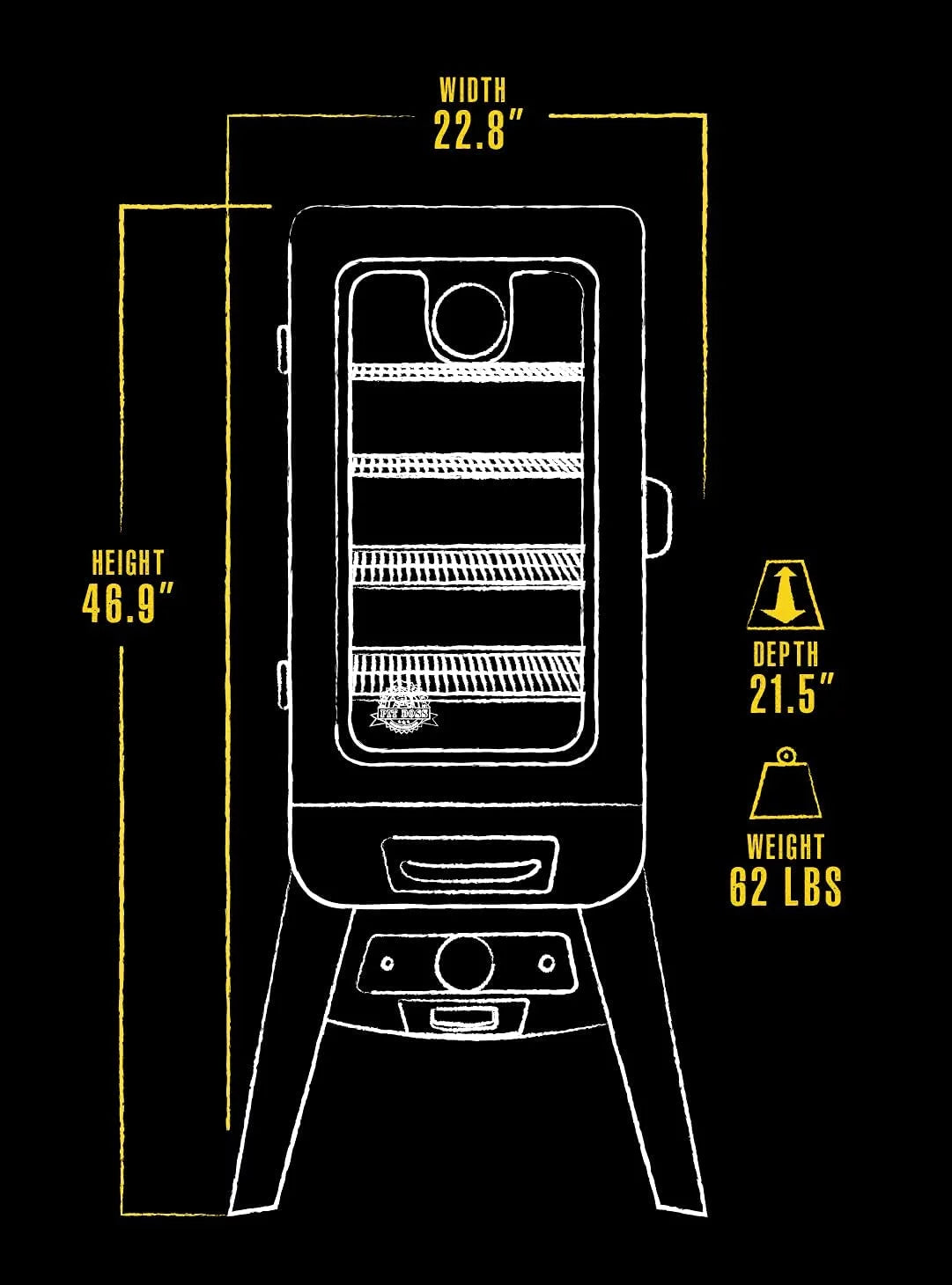 1500W Analogue Electric Smoker P536967