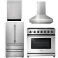 36 Propane Gas Range, Range Hood, Refrigerator, Dishwasher W291