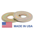 1/2 inch Grade 8 Flat Washer Medium Carbon Steel Yellow Zinc Plated D760