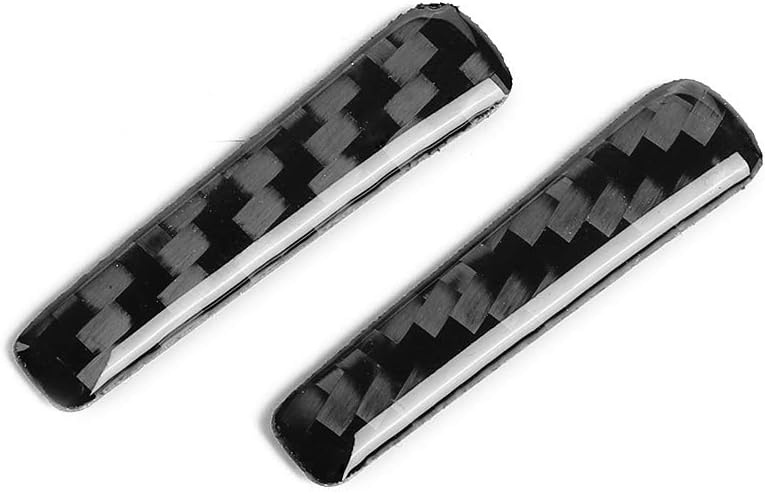 Carbon Fiber Control Handle Trim Cover Accessories for Ford Mustang 2015-2021 (2PCS Black) E98392