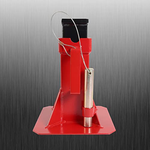 12 Ton Heavy Duty Pin Style Adjustable Height Automotive Jack Stands, Red, 1 Pair D5822