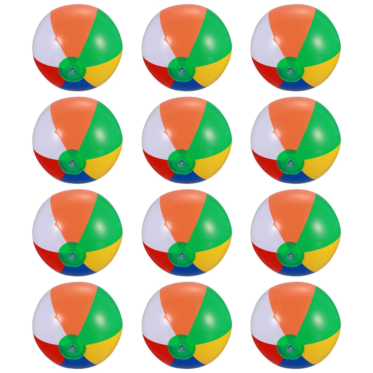 12 Pcs Inflatable Beach Balls Pool Toys Q3963