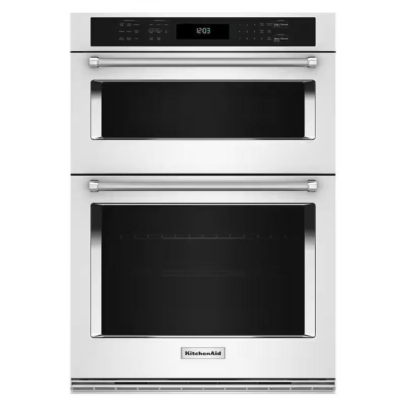 Electric Wall Oven and Microwave Combo in White T7111