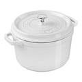 White 5 Qt Cast Iron Dutch Oven K16543