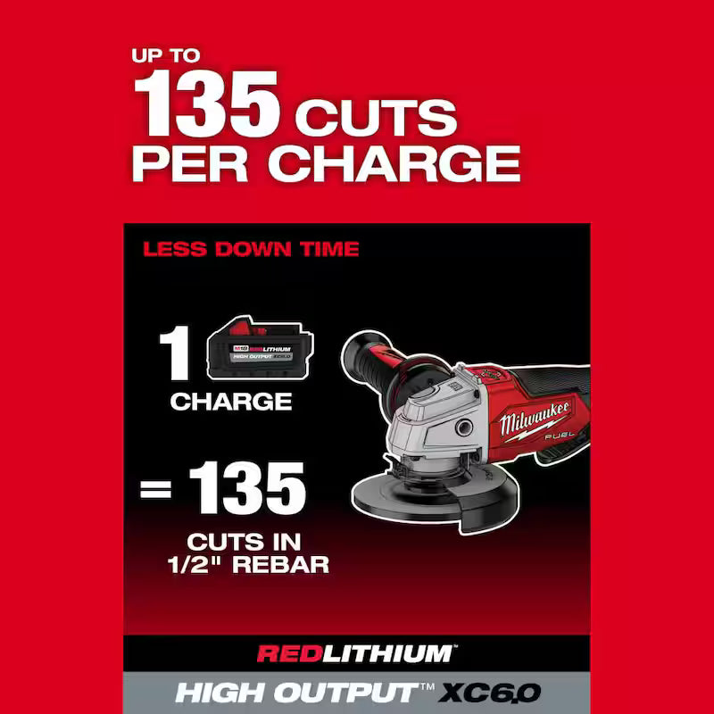 18V Lithium-Ion Brushless Cordless 4-1/2 in./5 in. Grinder and Starter Kit with 5.0 Ah Battery and Charger L147
