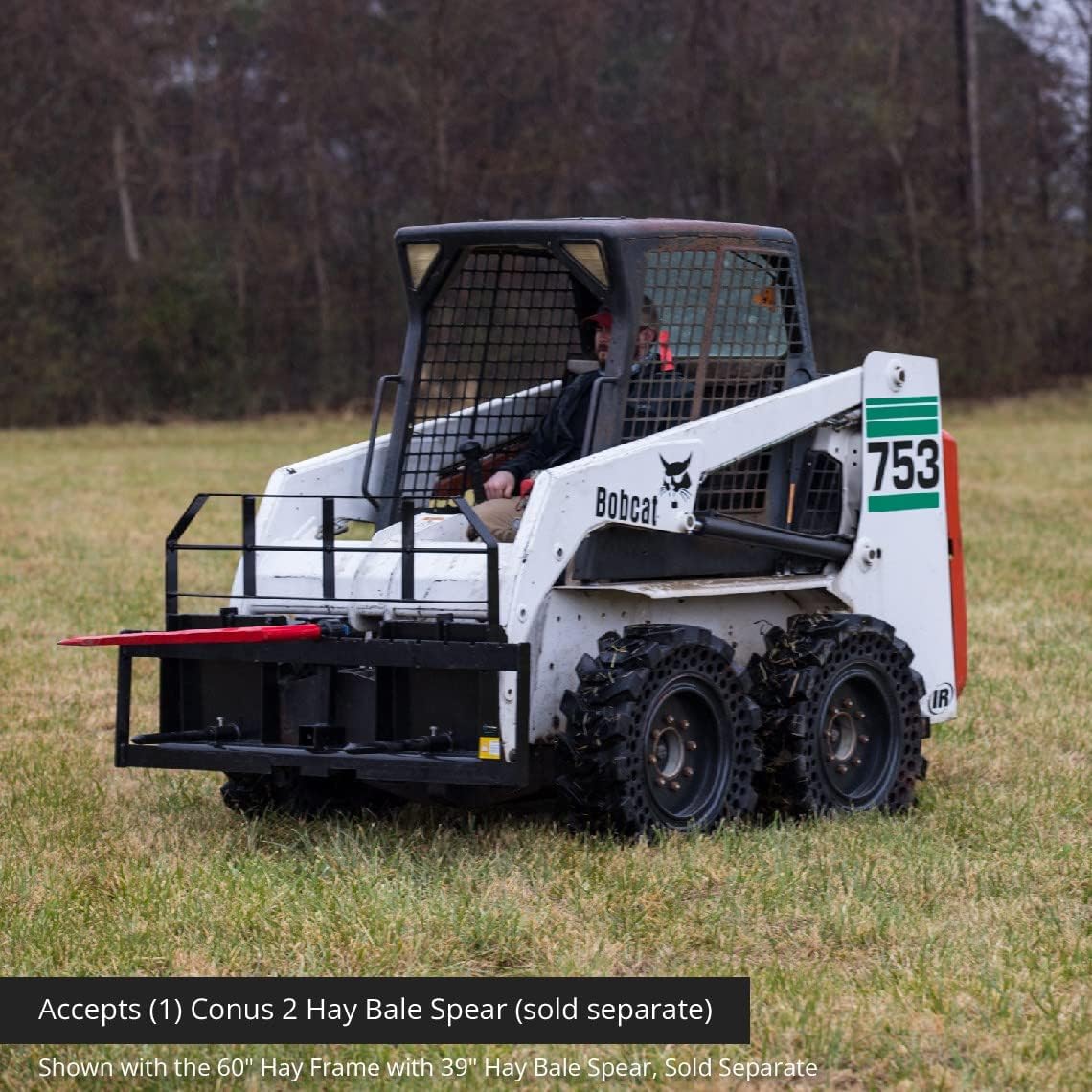 72-in Skid Steer Pallet Fork Frame Attachment, 5,500 LB Capacity S6733