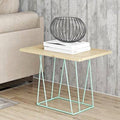 Brown White Black End Table K793