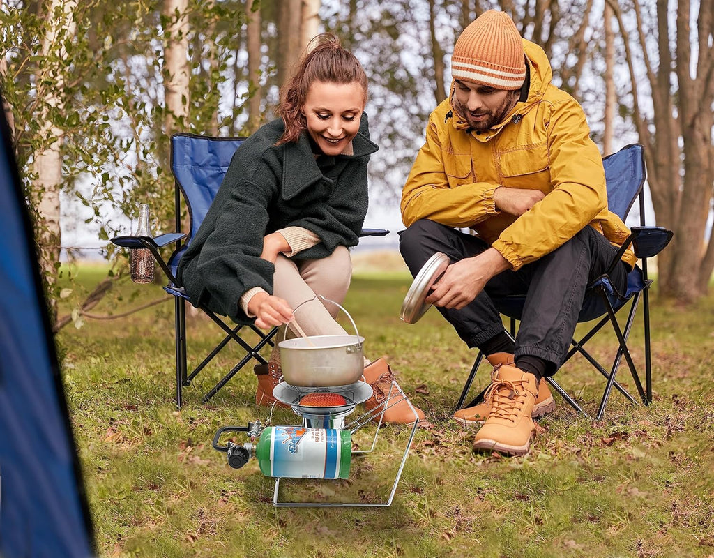 Portable Propane Heater Cooker 15,000 BTU Silver I51072